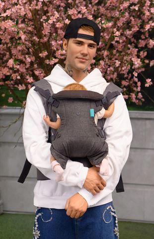 ustin Bieber wax figure at Madame Tussauds now has a baby on board