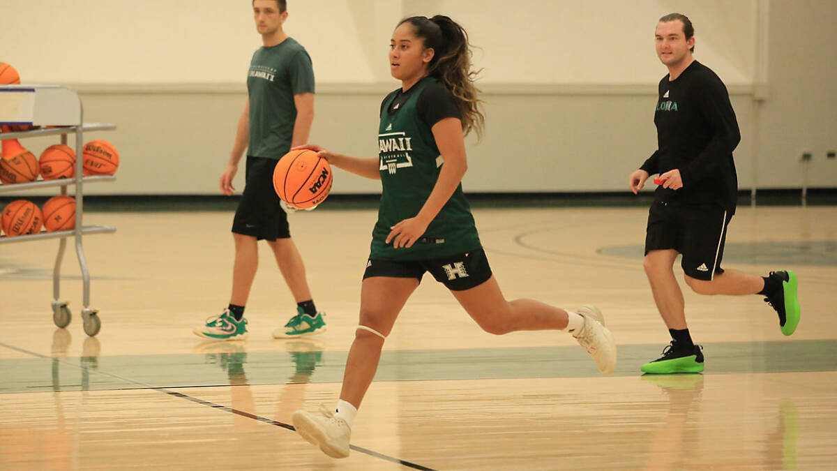 Balanced Hawaii women’s basketball team tops Portland State for 1st win of season