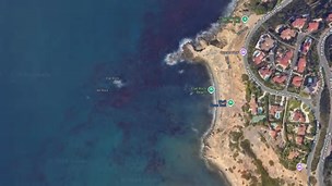 A section of human leg spotted in Bluff Bay at Palos Verdes Estates, high surf alert at Los Angeles County beach