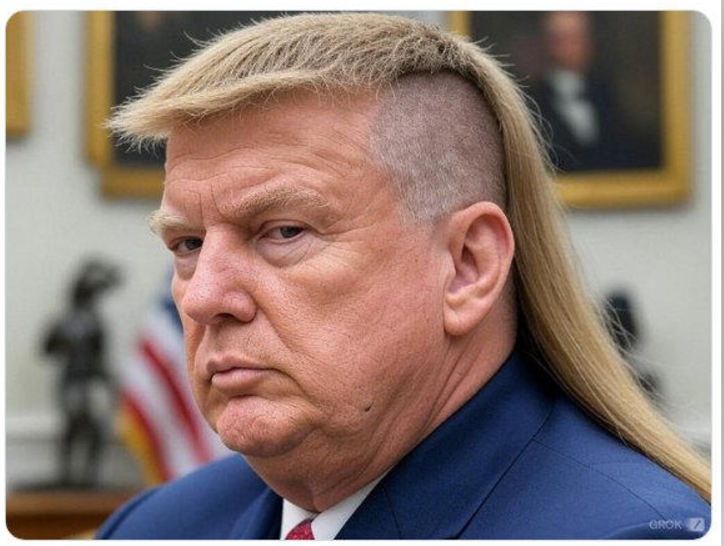 Comments on whether Trump changed his style for a new haircut were not sure if he would be sporting a mullet